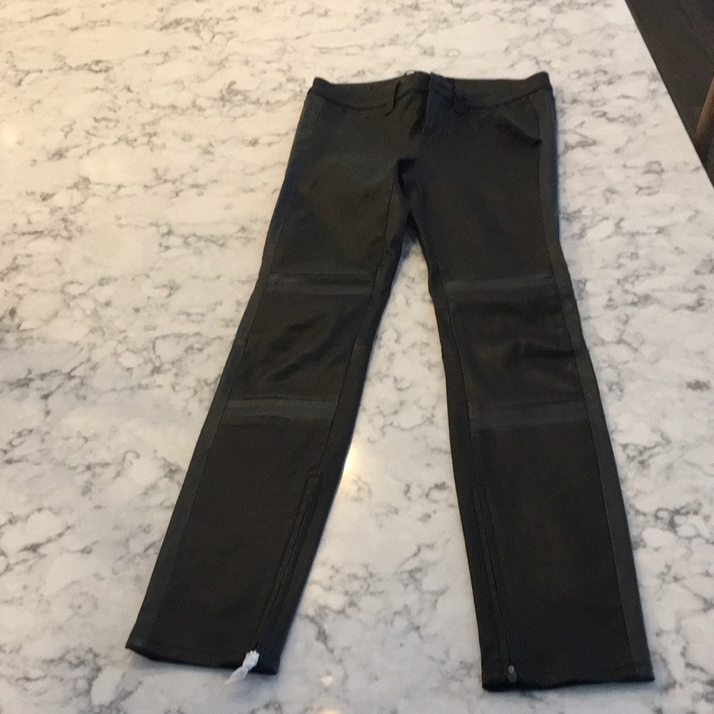 J brand Irina leather Moto pant